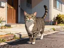 Cat at the Door - Brought a Catch