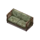 Wicker Sofa with Loose Weaving