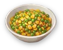Stir-Fried Green Peas and Corn (Average)