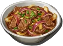 Stir-Fried Beef with Onions (Failed)