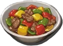 Stir-Fried Beef with Bell Peppers (Failed)