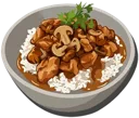 Mushroom Meat Rice (Good)