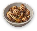 Grilled Shaggy Mane Mushroom (Good)