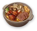 Mushroom Double Meat Hot Pot
