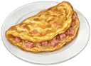 Onion Ham Omelet