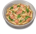 Salmon Spinach Pasta