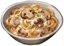 Mushroom Cream Pasta