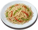Shredded Potato with Peppers