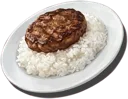 Beef Patty Rice Bowl