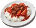 Tomato Beef Brisket Rice