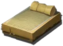 Cream Yellow Wooden Bed Package