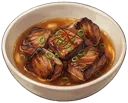 Her Sake-Braised Tuna