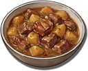 Her homemade Potato and Beef Brisket Stew